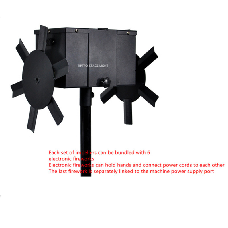Rotation Cold Spark Firework Machine Sparkler Effect with Stand Wedding Stage