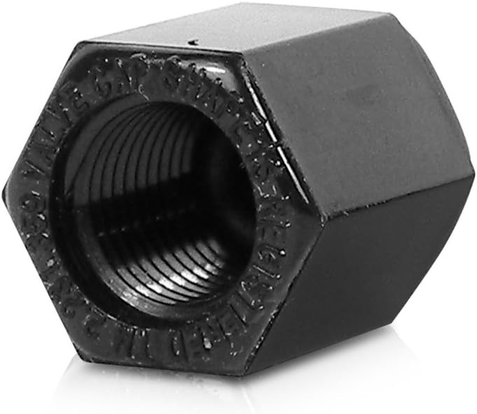 Dodge SRT Tire Valve Caps Black Set