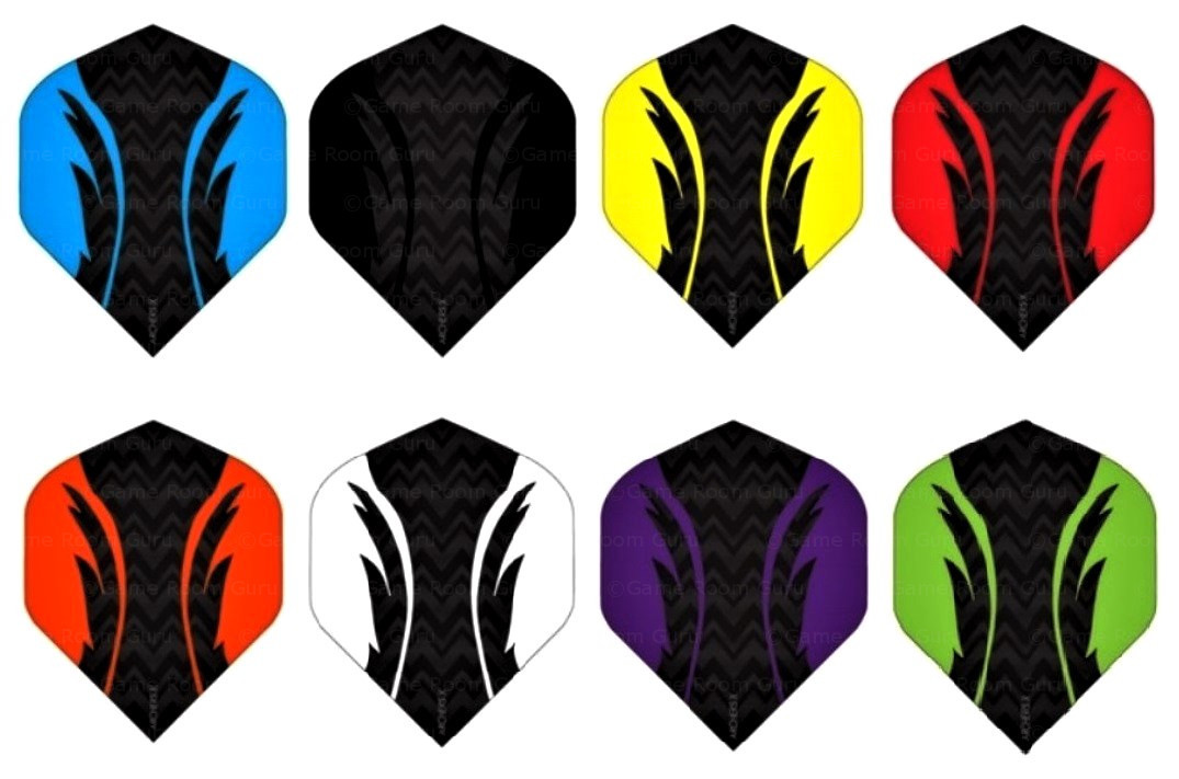 8 New Sets of Ruthless Archer X Standard  Dart Flights - 100 Micron