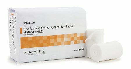 McKesson Conforming Stretch Bandage, Poly Blend, 3 Inch X 4.1 Yard, 1 Roll