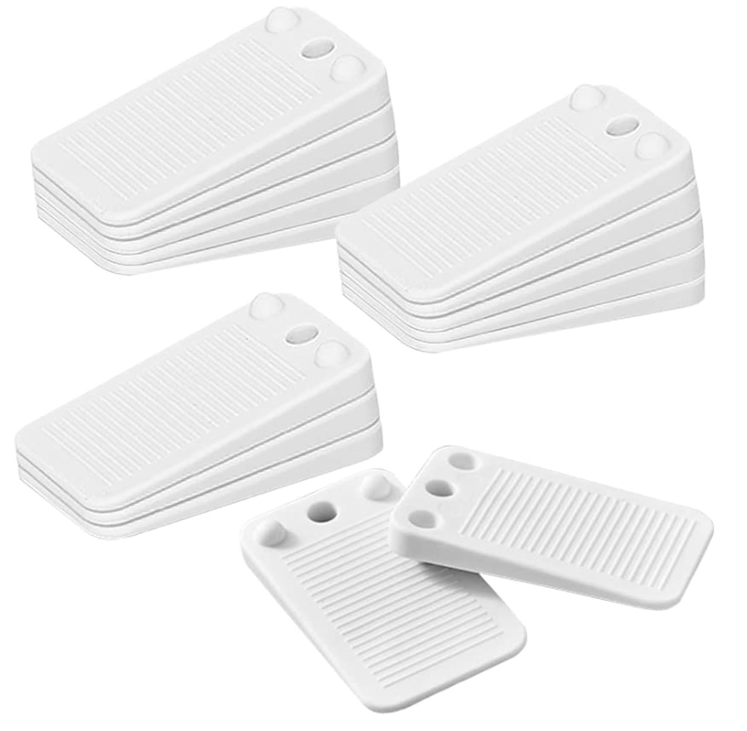 LELE LIFE 15 Pack Flexible Rubber Level Wedges for Home Improvement, Non-Slip...