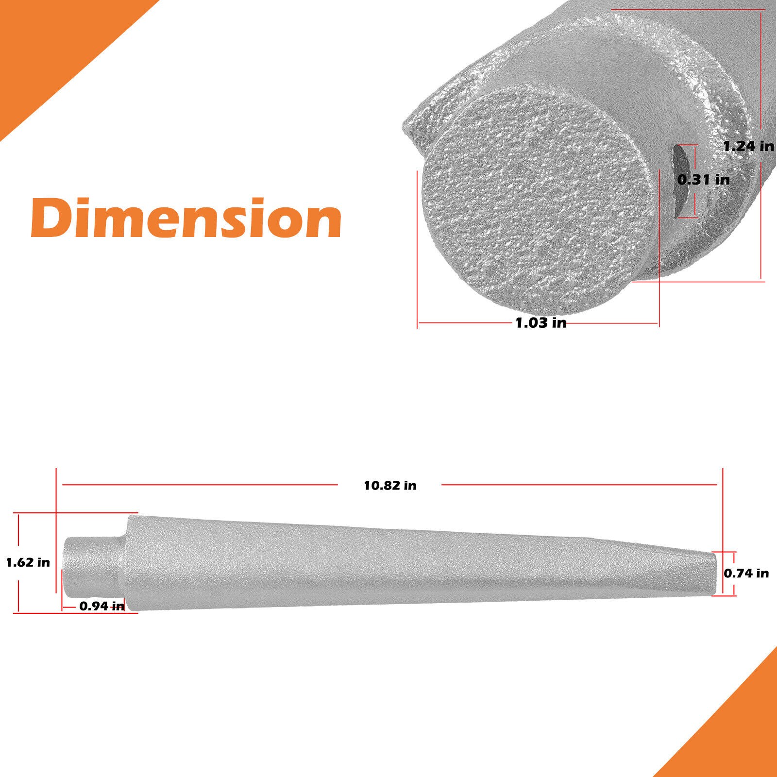 Blacksmith Tomahawk Eye Drift/Mandrel Blacksmith Tool Axe/Hammer Eye Drift Tool