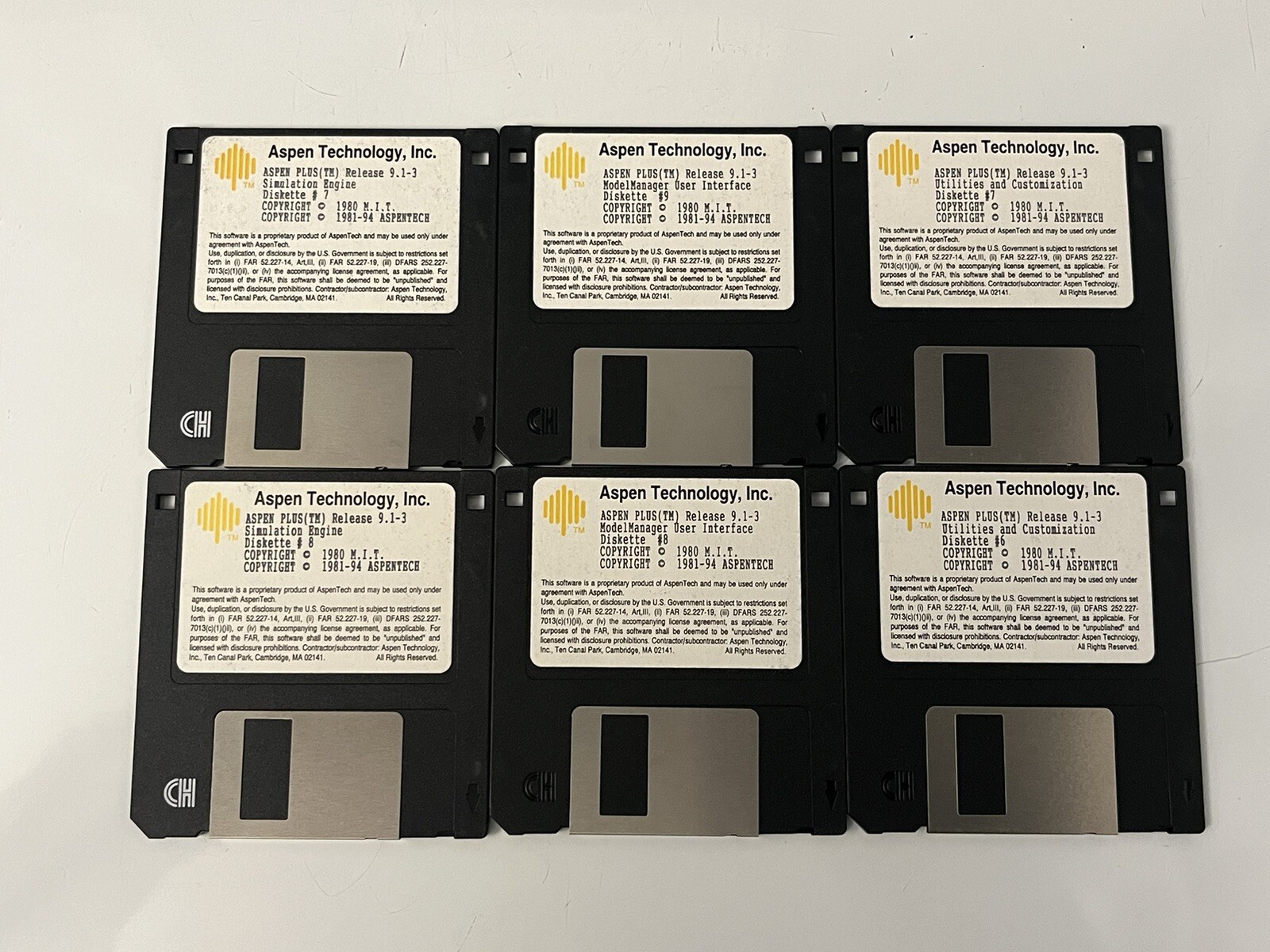 Microsoft Windows For Workgroups,Disk High Density,NT Series,Aspen Technology