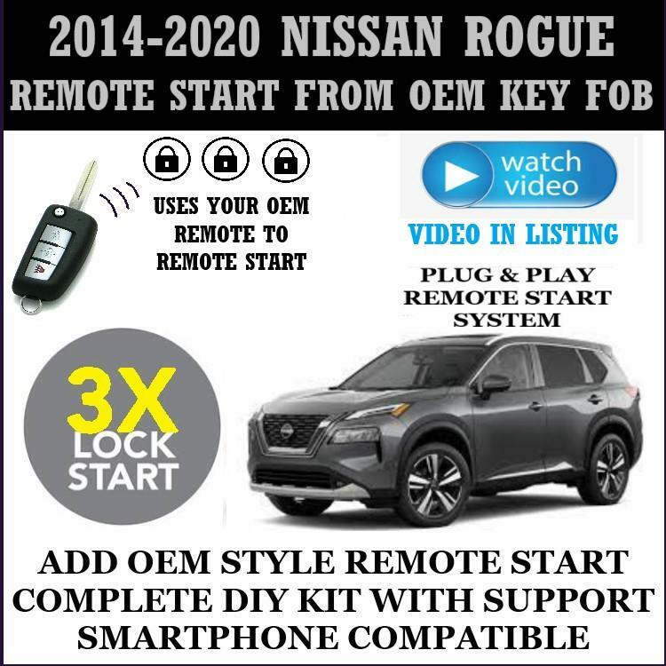 3X LOCK PLUG & PLAY REMOTE START Fits NISSAN ROGUE 2014 KEY START