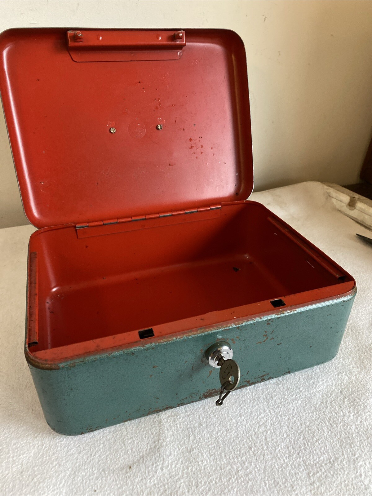 Vintage Strongbox With Key