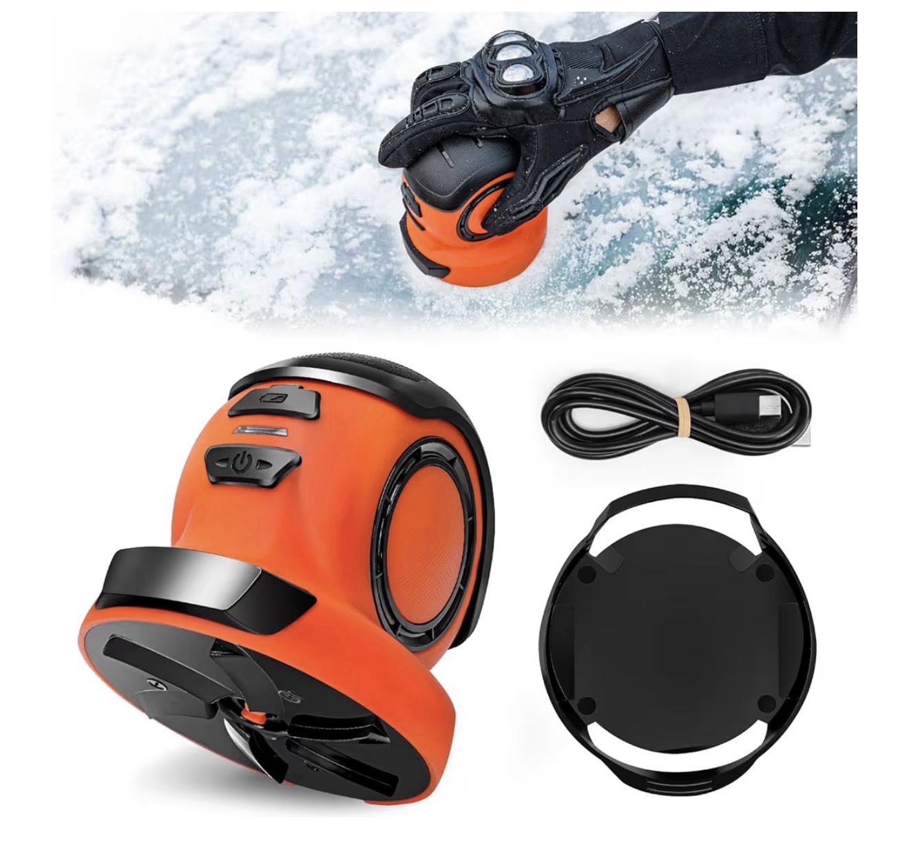 Electric Ice & Frost Scraper for Car Portable High-Efficiency Snow &  Remover