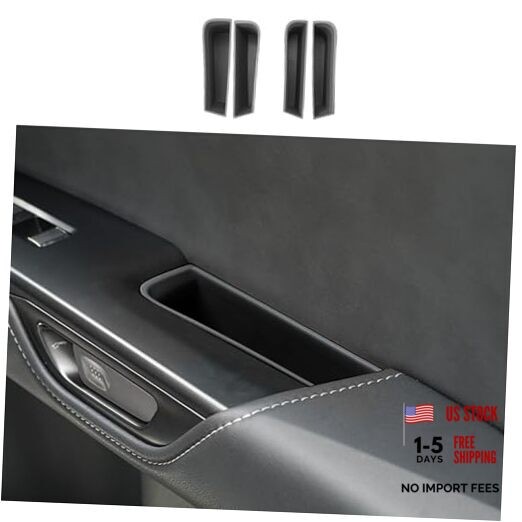 4PCS Car Door Organizer Tray for After 22 Lexus NX Door Organizer 4Pack-Black
