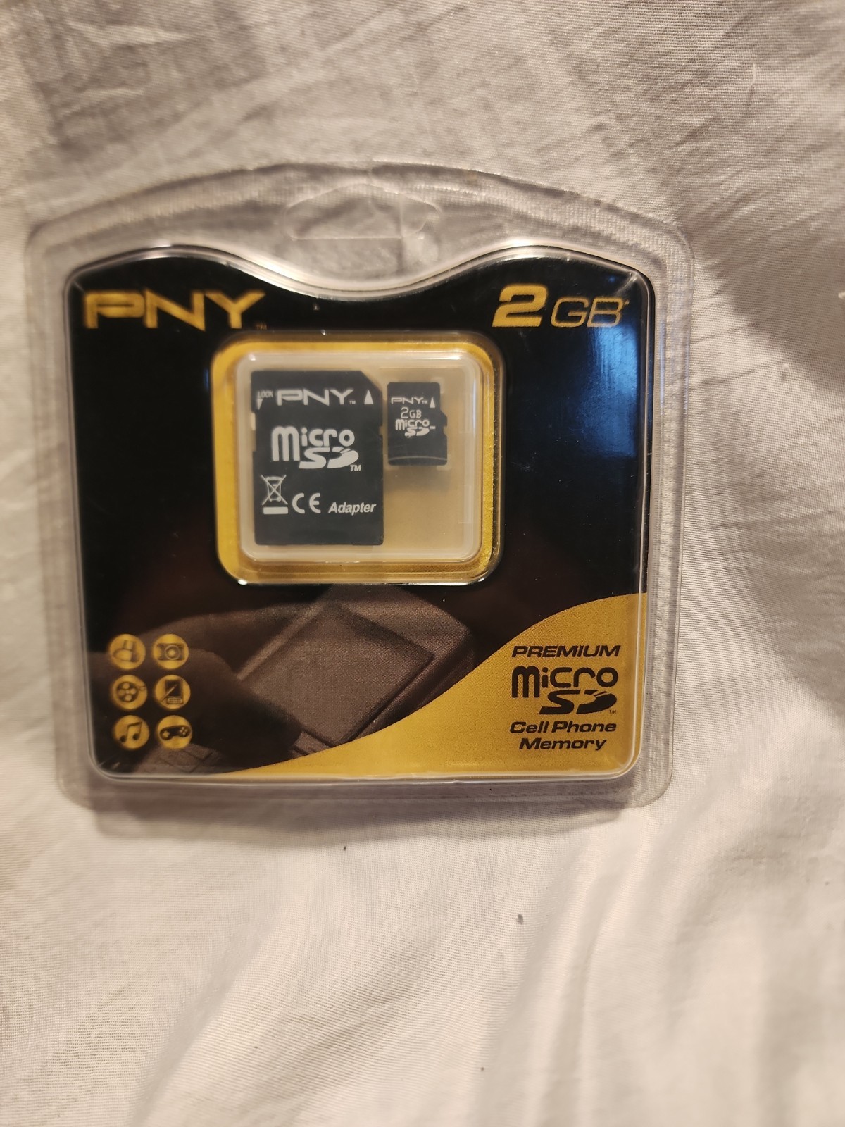 PNY 2gb Micro SD Card With Adapter. Brand New Sealed In Box!!!