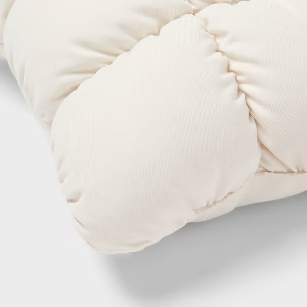 RE Dec Square Throw Pillow Ivory