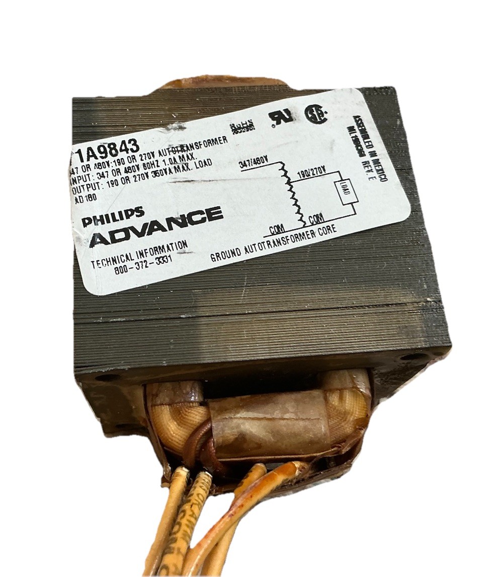 Advance 71A9843 Auto-Transformer 347/480V to 190/277V NEW Takeout