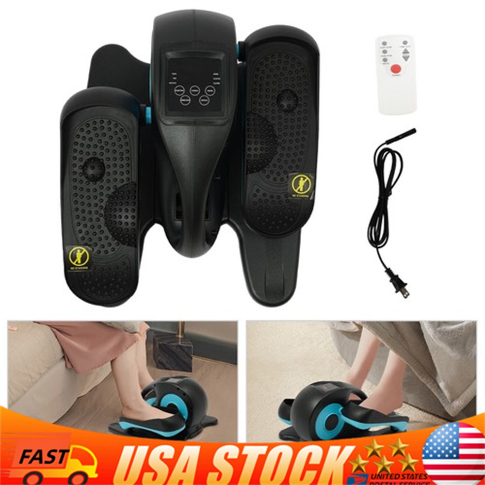 Under Desk Elliptical Machine Portable Pedal Ellipse Leg Exerciser for Seniors