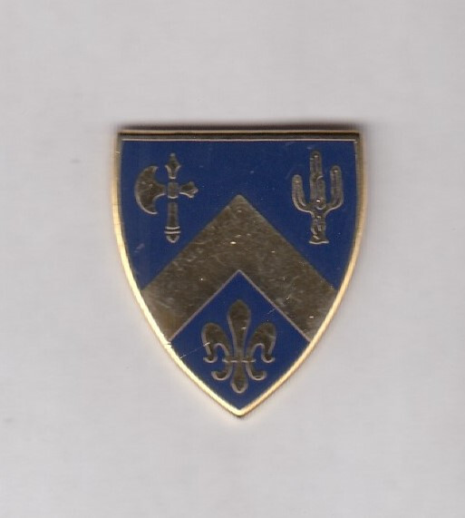 US Army 184th Infantry Regiment DUI Crest I-21 c/b clutchback