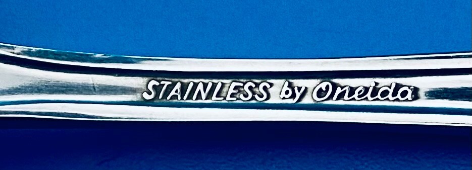2 TWO MINT Oneida ASHMORE Teaspoons 6 1/8" Stainless Flatware Burnished