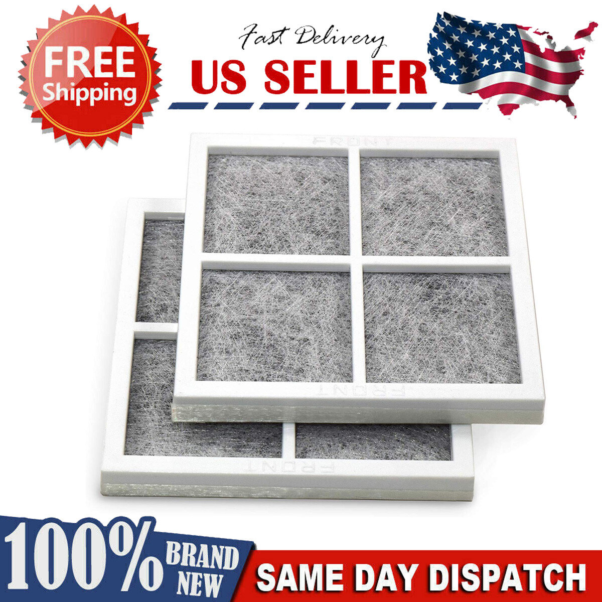 4 PACK For LG LT120F ADQ73214404 Fresh Air Replacement Refrigerator Air Filter