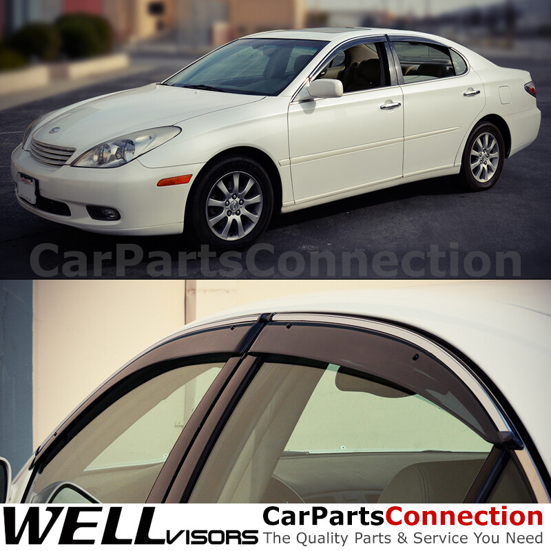 WellVisors Window Visors 02-06 Lexus ES300 ES330 Side Deflectors