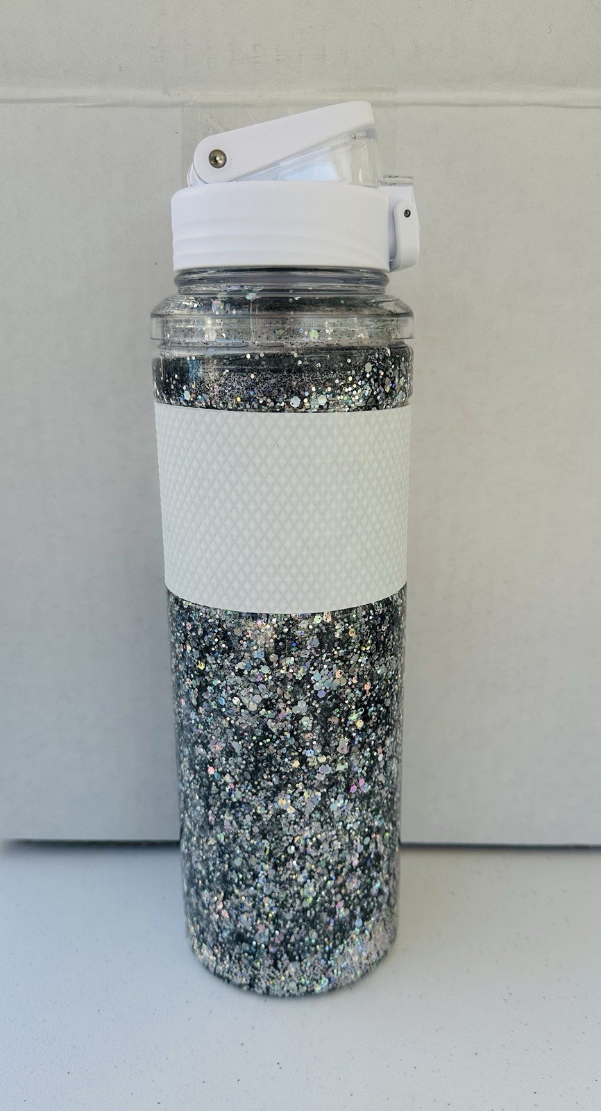 Custom Glitter Water Bottle, BPA Free, 32oz With Locking Lid