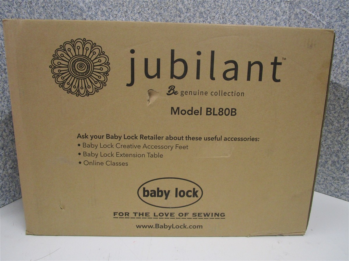 JUBILANT BL80B Sewing Machine w/ Baby Lock NEW SEALED