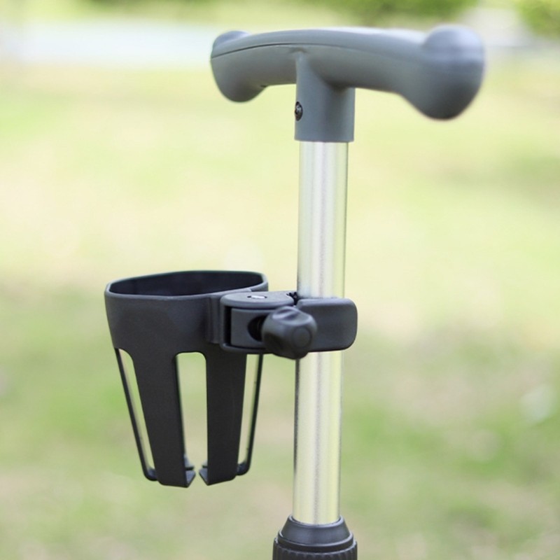 Secure Grip Cup Cage 360 Swivel Mount For Strollers Handlebar Wheelchair Frame