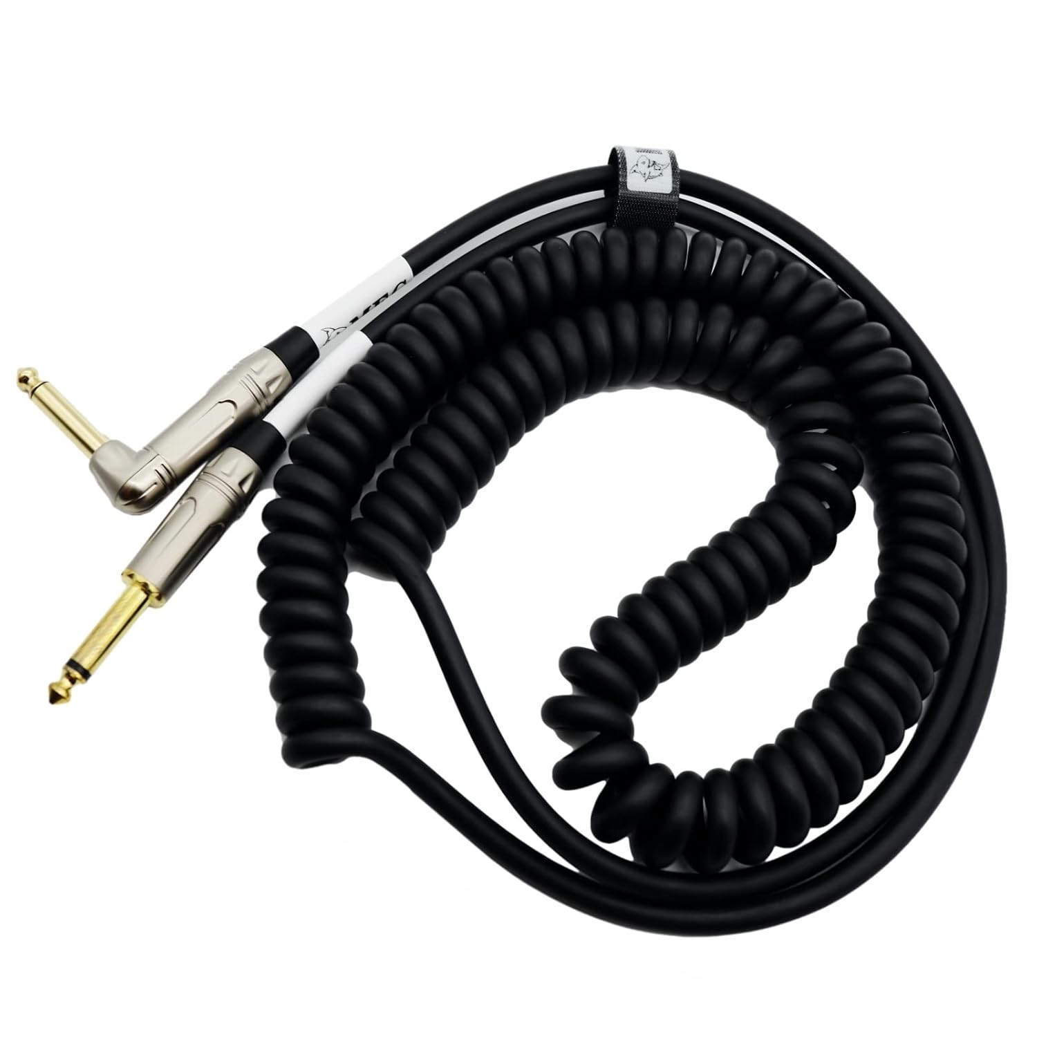 Coiled Guitar Cable with Mute Button Instrument Coil Cable Curly Instrument C...