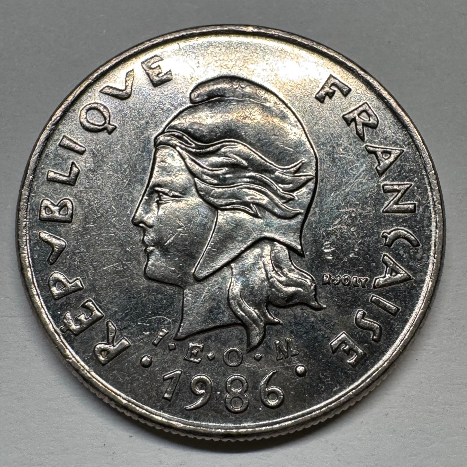 1986 French Polynesia 10 Francs - Coin #C-032