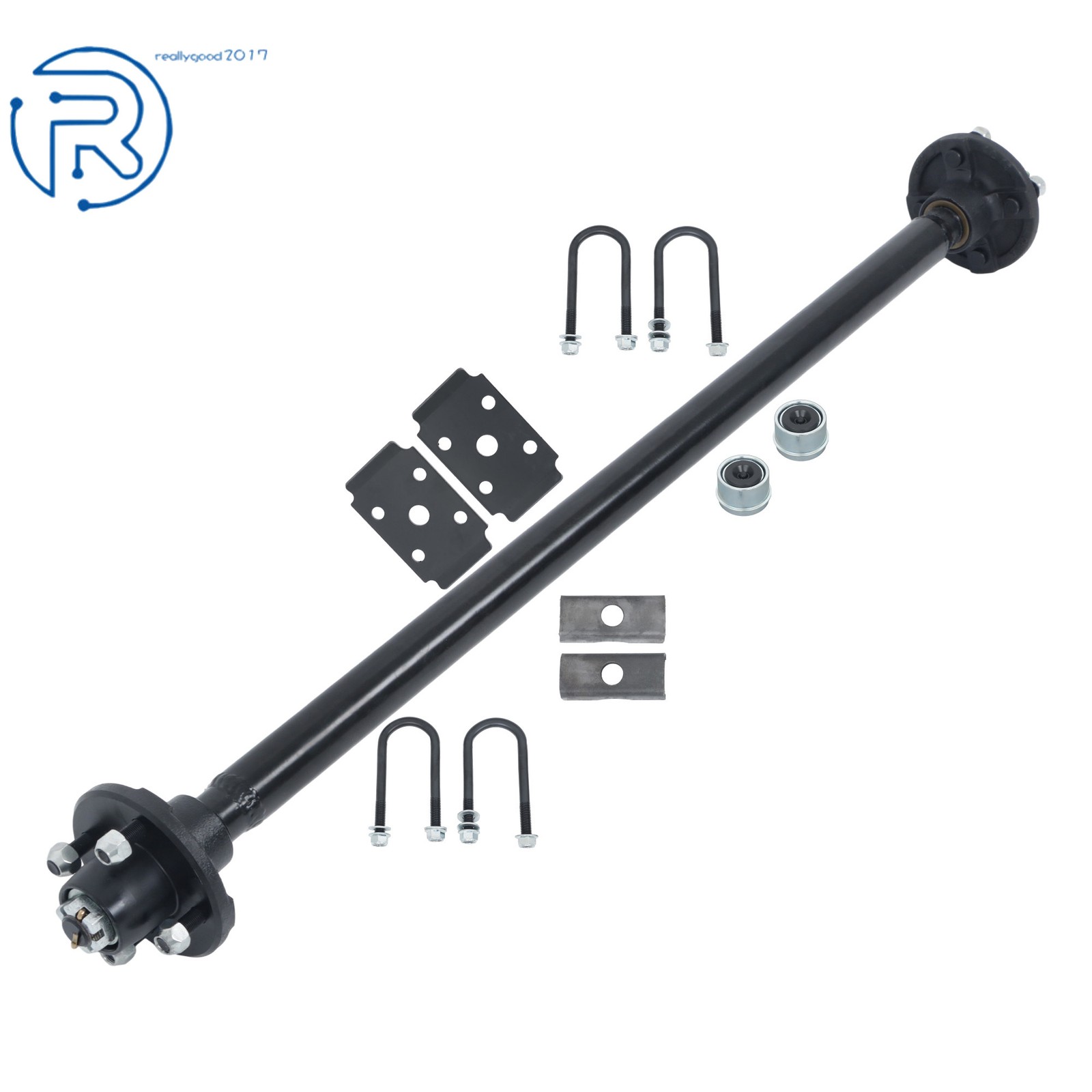 2000 lbs Trailer Axle 4 lug-4" with 44"/47.5"/54"/57"/58"/60"/71"/72" Hub Face