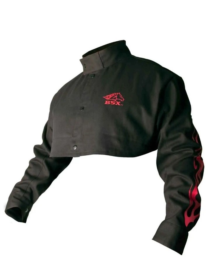 Black Stallion BX21CS BSX WELDERS Flame-Resistant Cotton Cape Sleeves Small