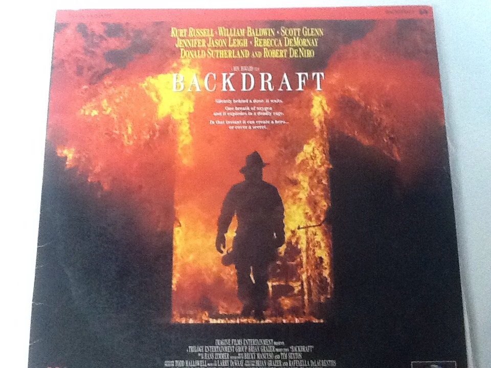 BACKDRAFT Kurt Russell Robert DeNiro LASERDISC