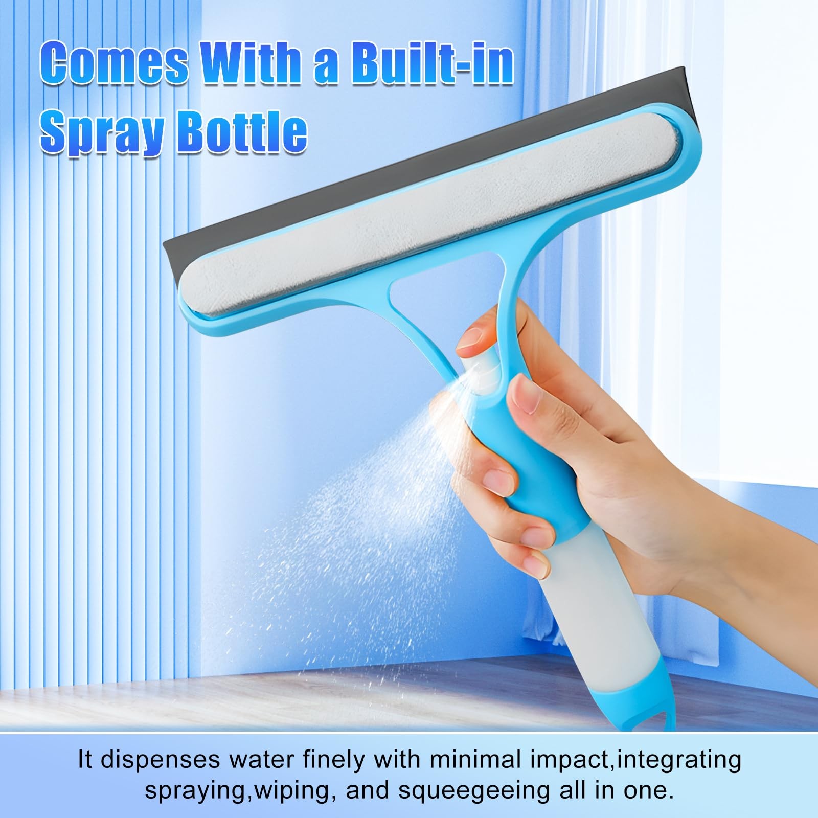 3 in 1 Spray Squeegee, 3 1 WindowSqueegee Cleaner, White