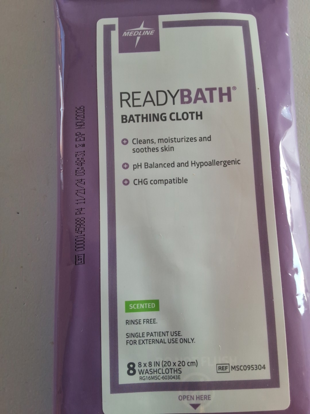 5 Pack Ready Bath Bathing Cloth 40 Total Towelette Camping Travel Fragrance Free