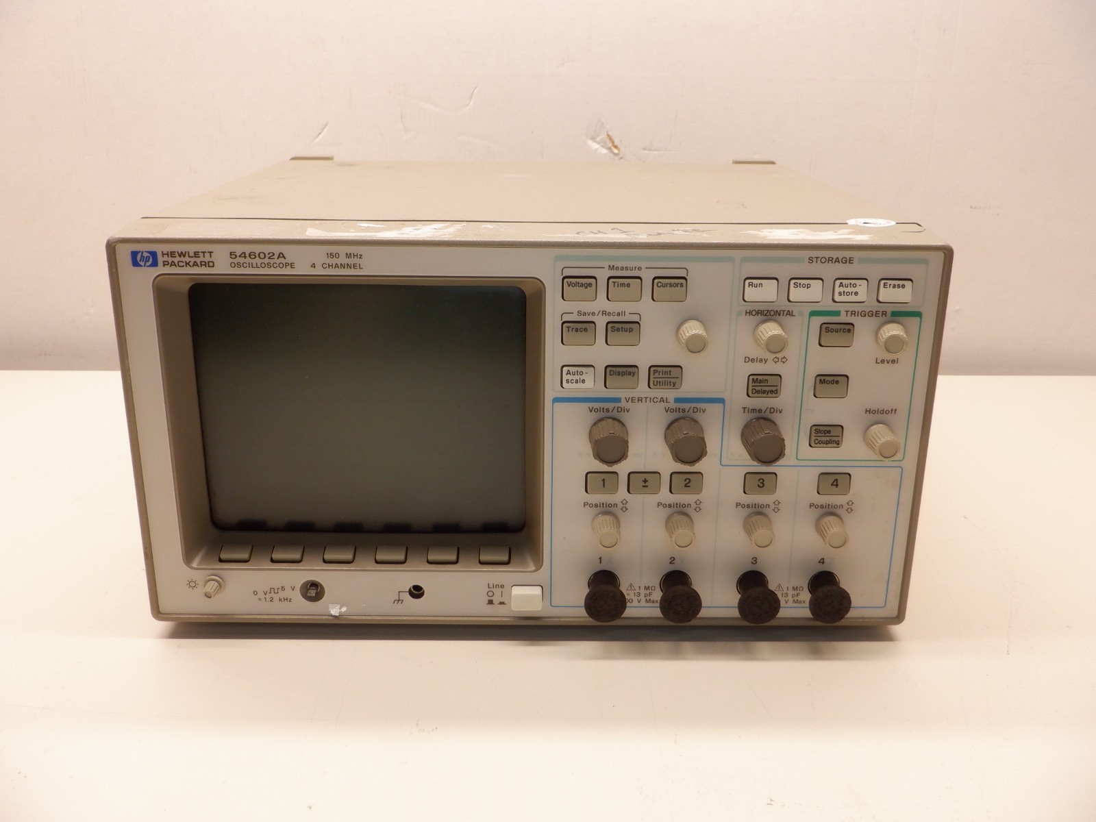 HP 54602A 4 CHANNEL OSCILLOSCOPE