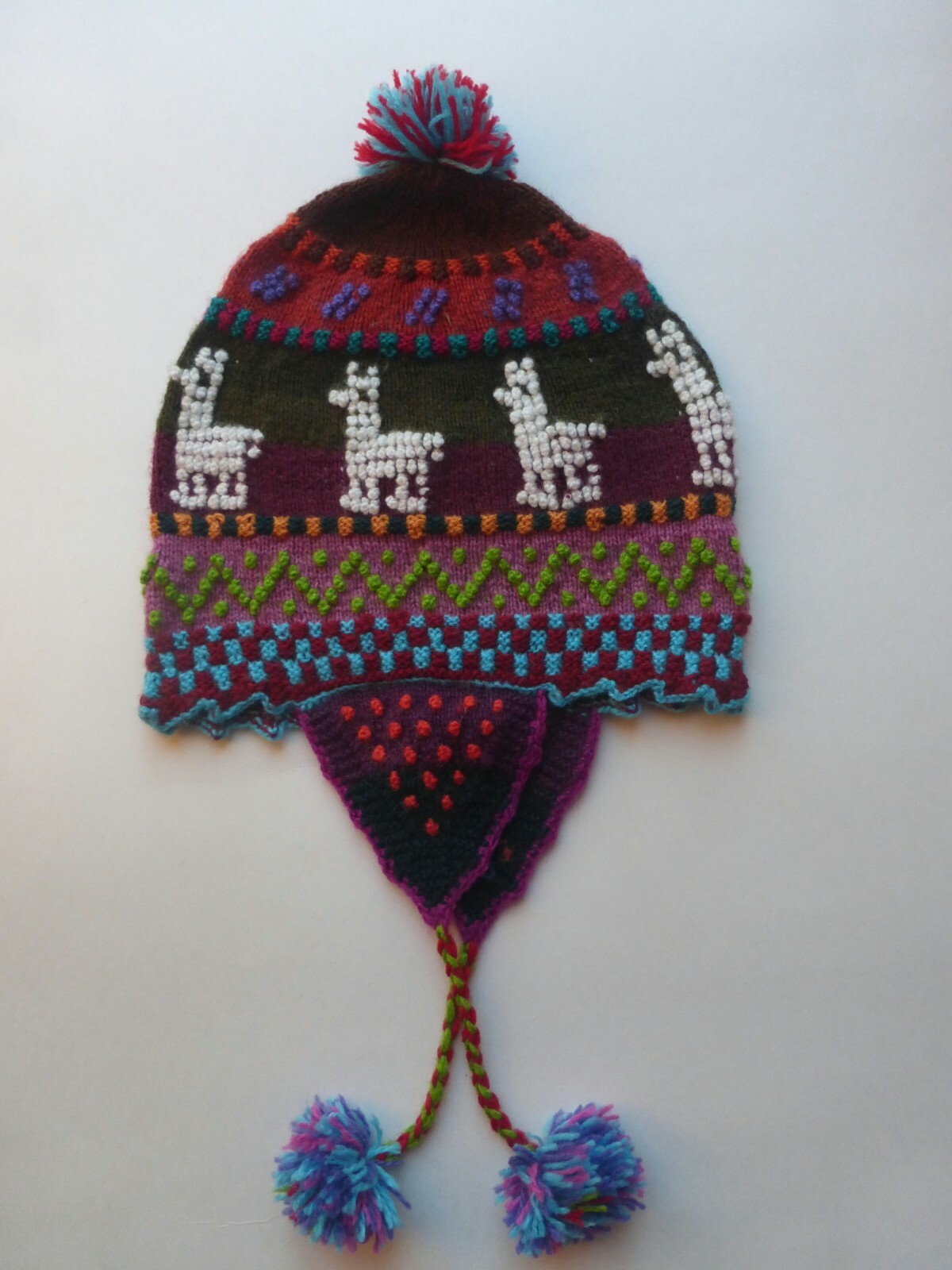 Peruvian Andean Mountain Shaman Chullo Hat