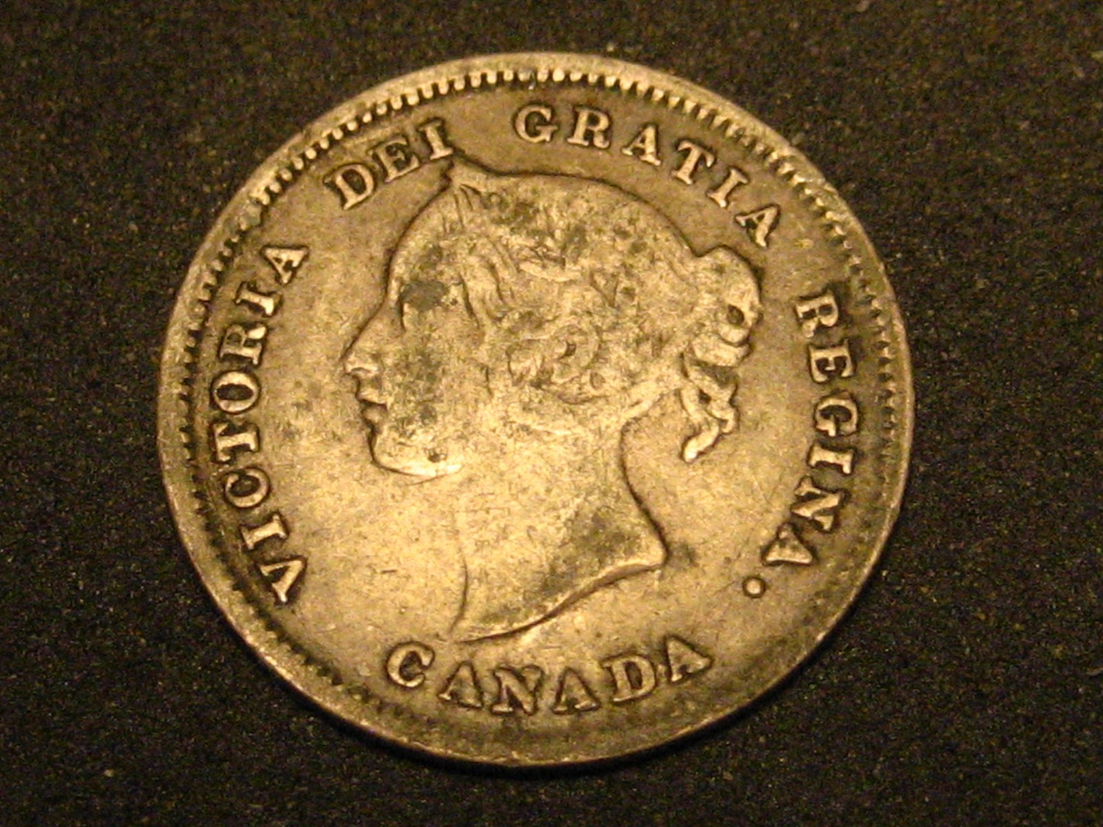 1880 H Canadian 5 Cent Silver Obv. 3 #2