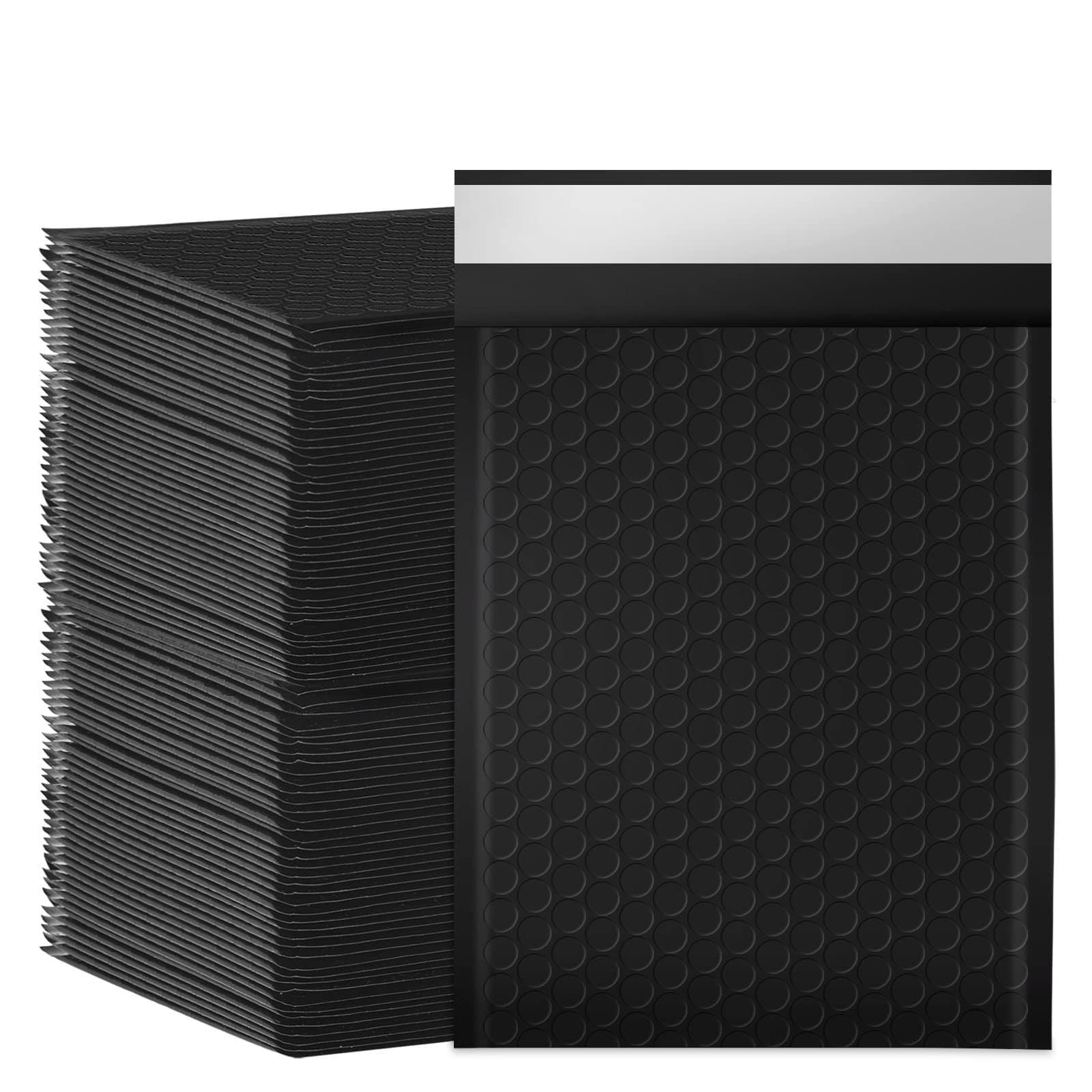 packbabol Bubble Mailers 6x10" 100 Pack Black Padded Envelopes Waterproof Usa...