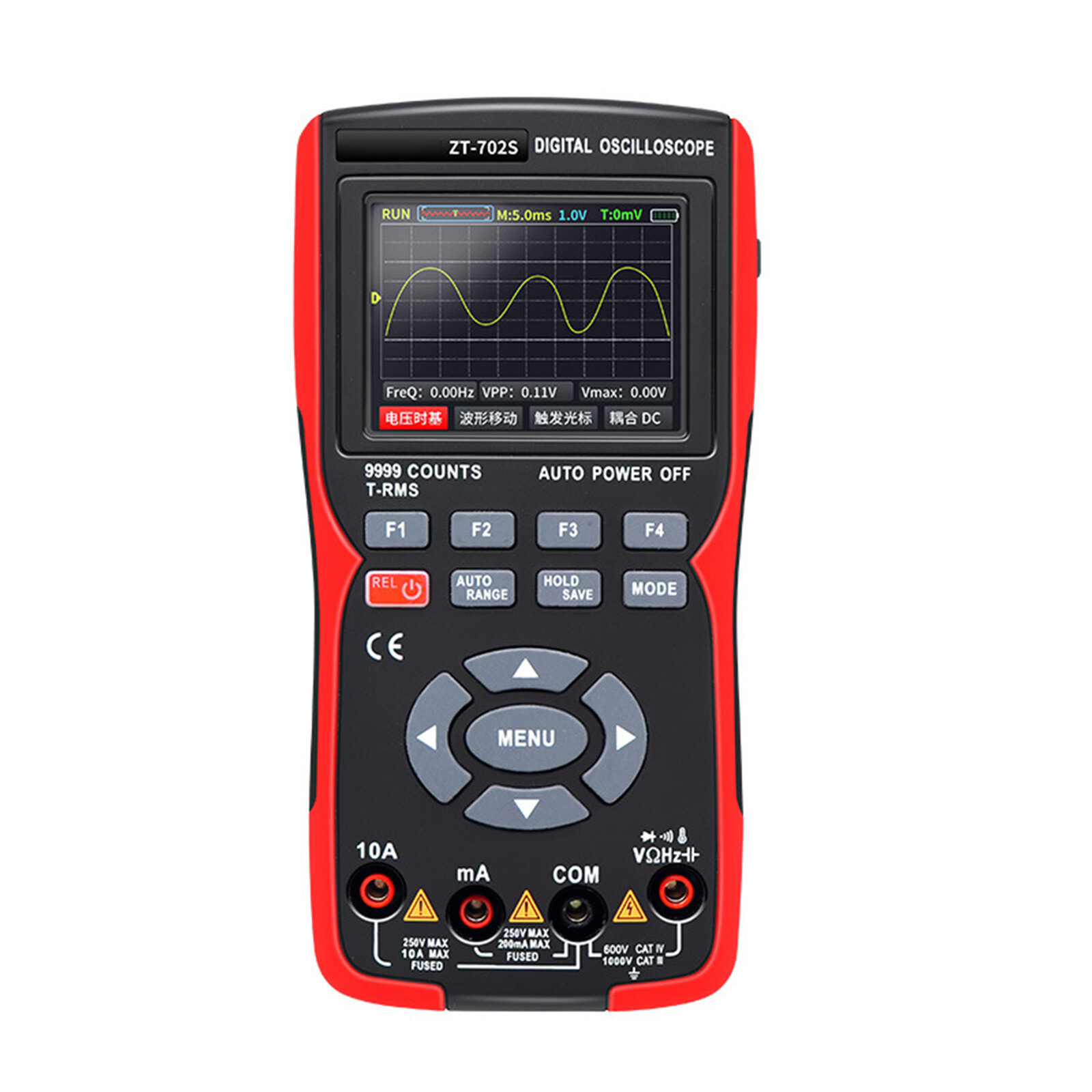 ZT-702S Digital Oscilloscope Multimeter AC/ DC Voltmeter Ammeter Ohmmeter Tools