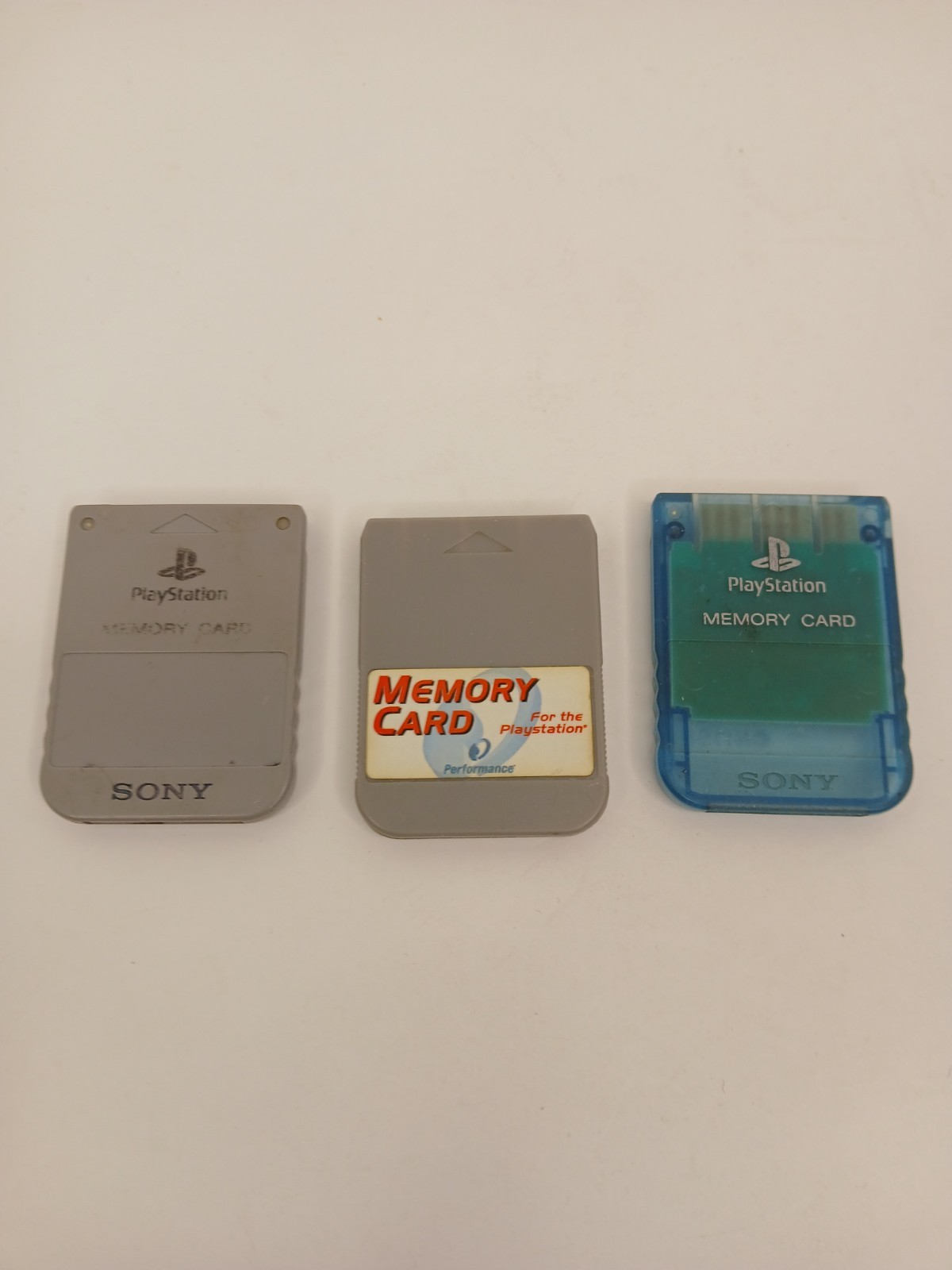 Ps1 Sony Playstation Memory Card Lot Of 3