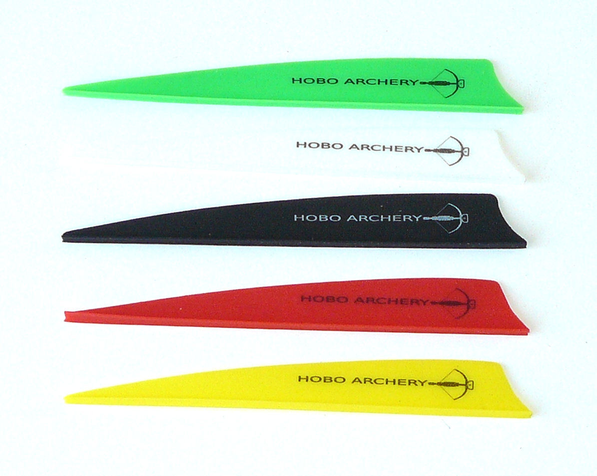 4" Shield Vanes Fletches 25 to 100 Pc Crossbow 5 Color Choice