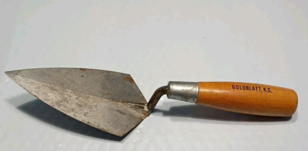 Vintage KC Goldblatt Trowel With Wood Handle Made In Japan