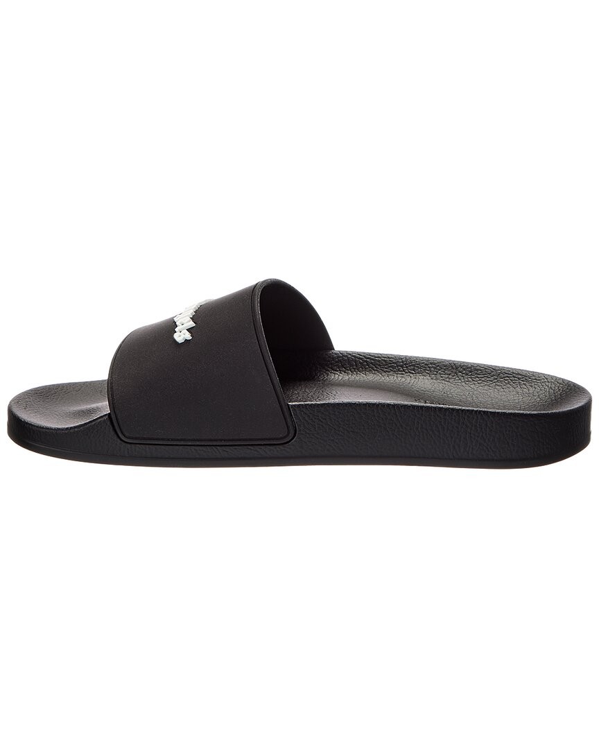 Palm Angels Essential Logo Pool Slide Men's Black 40