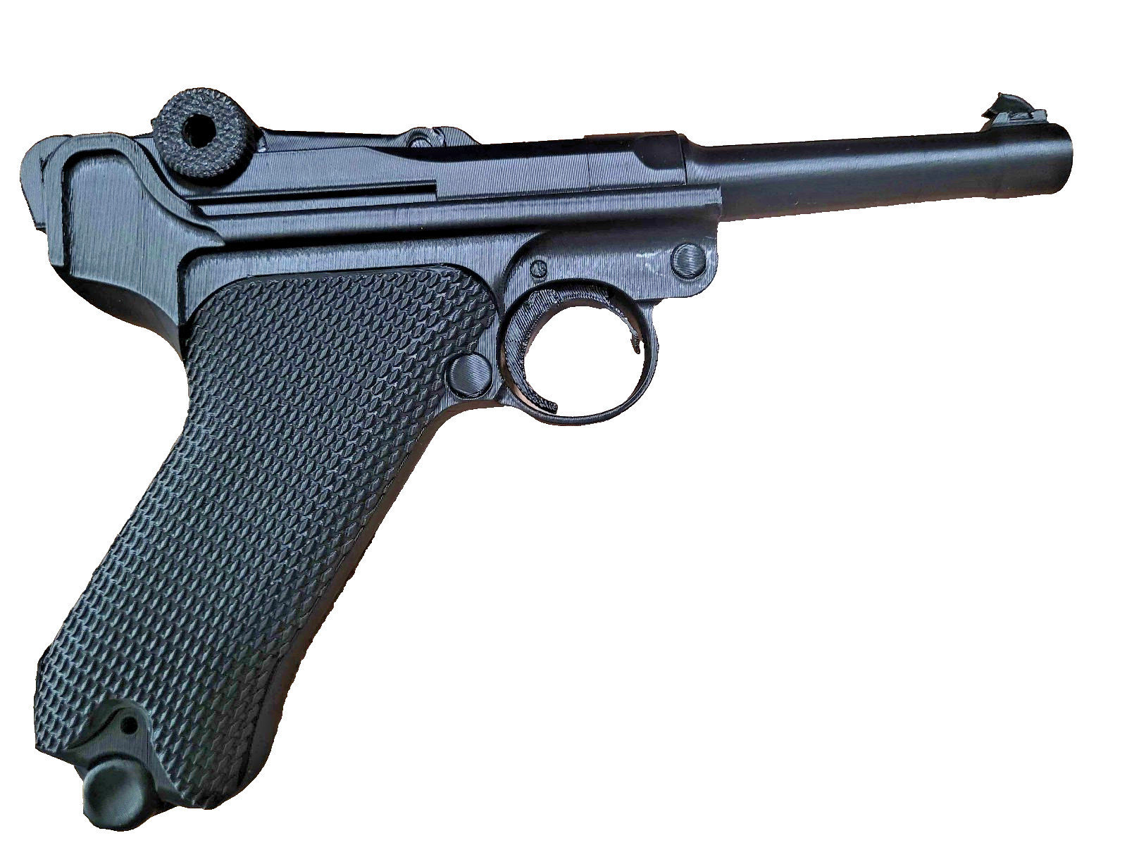 3d Printed Luger P08 WW2 Weapon Replica 1:1 Scale Black Fully Assemble Cosplay