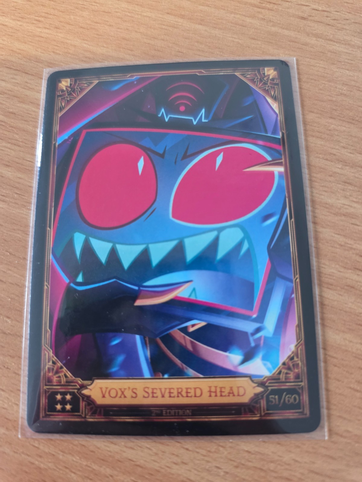 Vox's Severed Head 51/60 ULTRA RARE NF 2nd Ed Season 2 Hazbin Hotel Trading Card