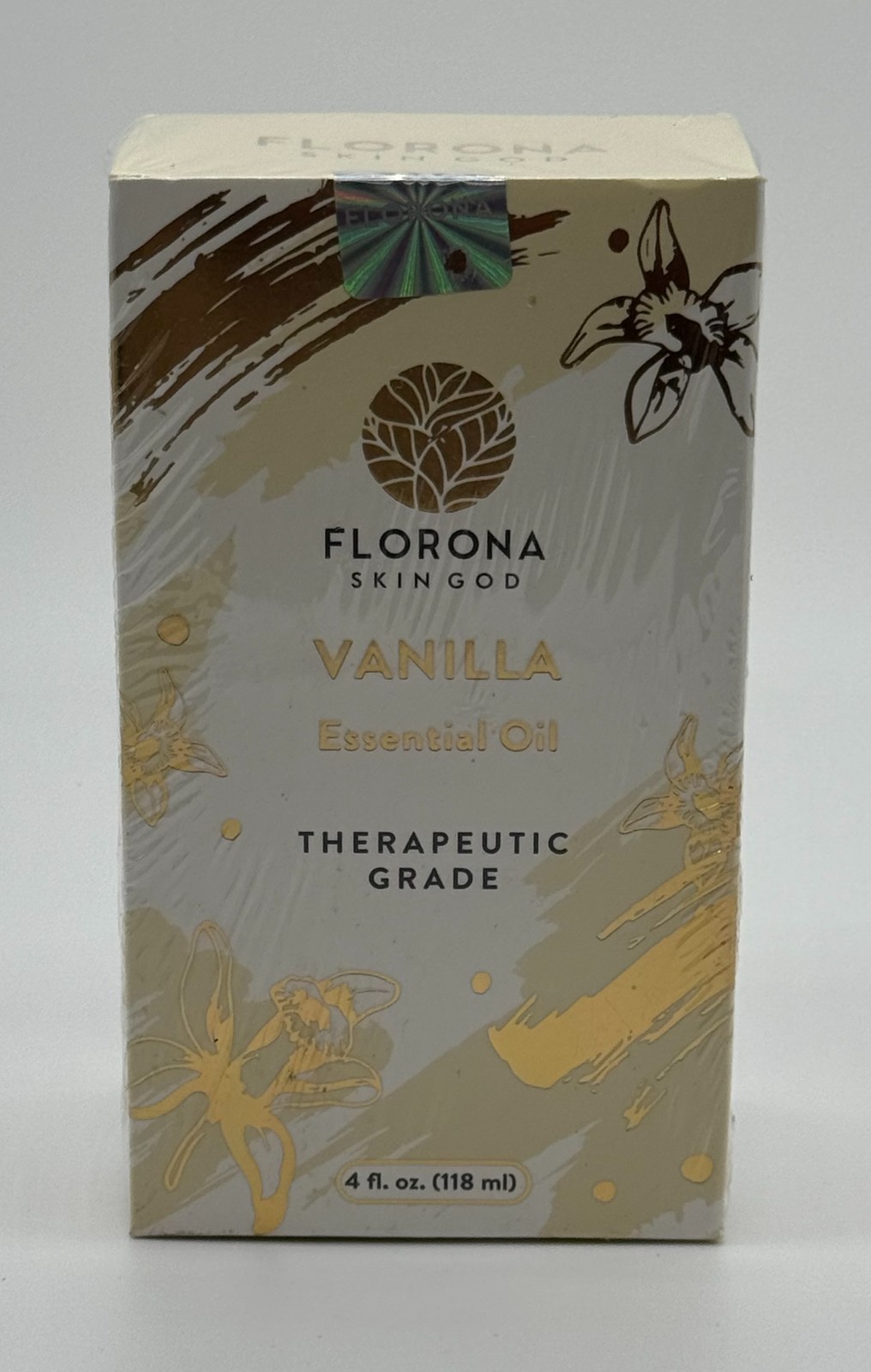 Florona Skin God Vanilla Essential Oil, Organic, 4oz