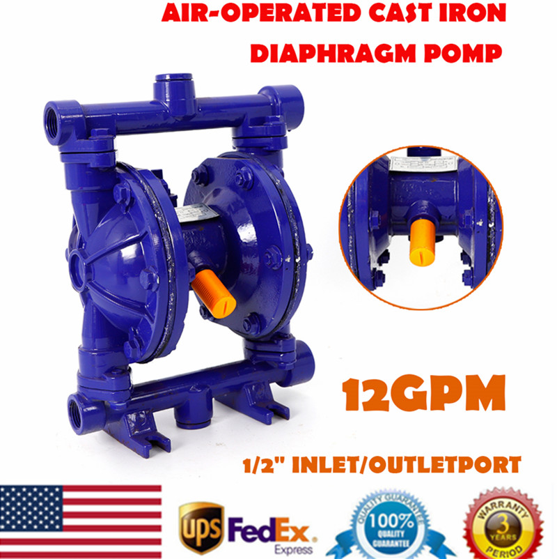 Heavy Duty Air Diaphragm Pump Waste Oil Pump Double Diaphragm Transfer Pump12GPM