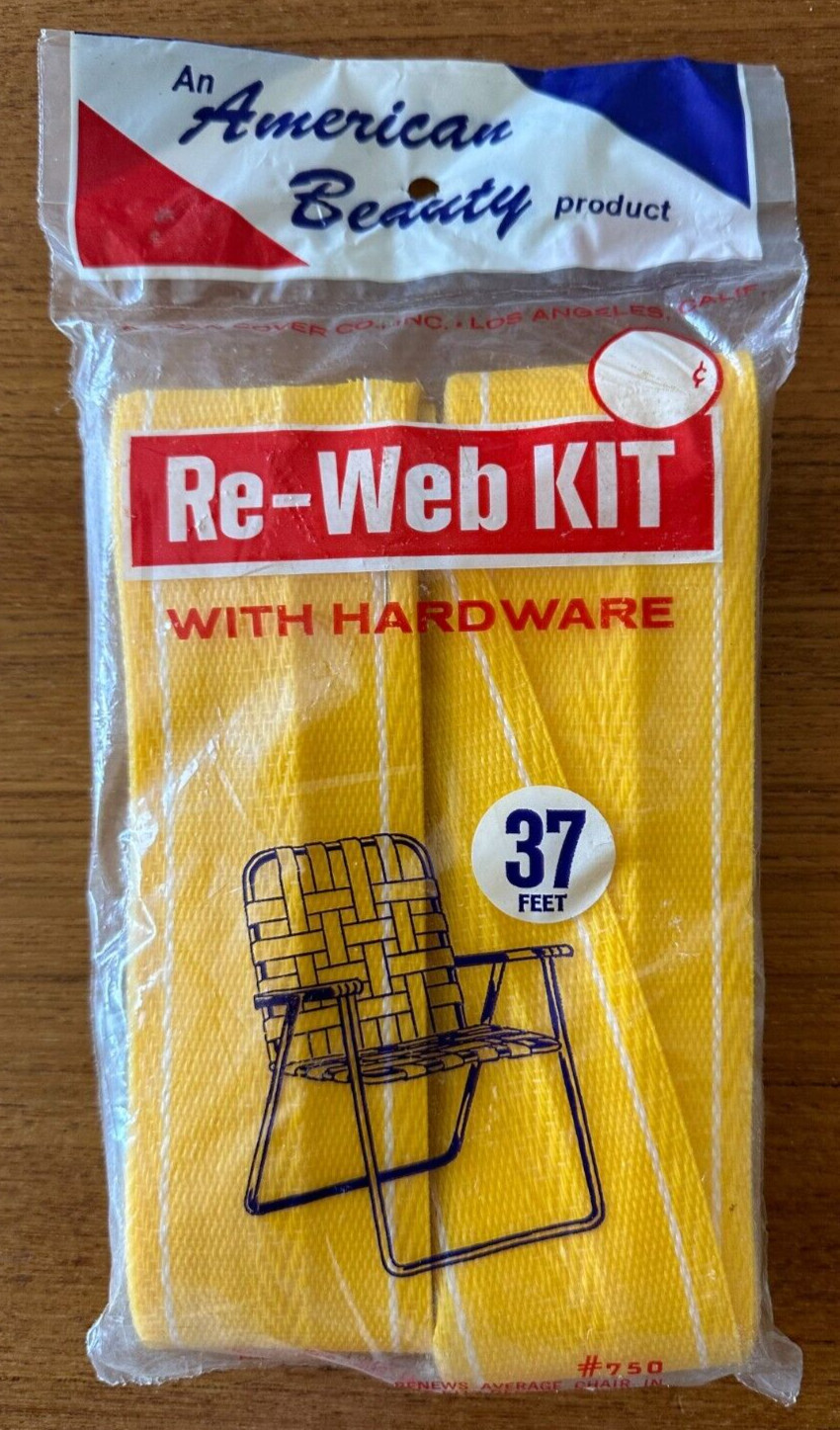 American Beauty RE-WEB KIT w/hardware, yellow  (NEW)