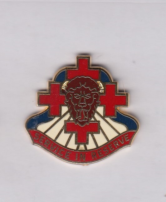US ARMY MEDICAL 829th STATION HOSPITAL crest DUI ~1" badge c/b S-21