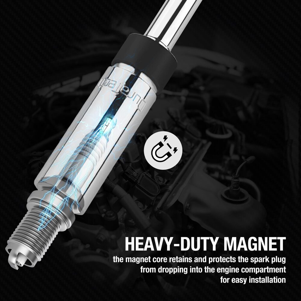 DURATECH 5/8" Swivel Magnetic Spark Plug Socket Thin Wall Spark Plugs Socket USA