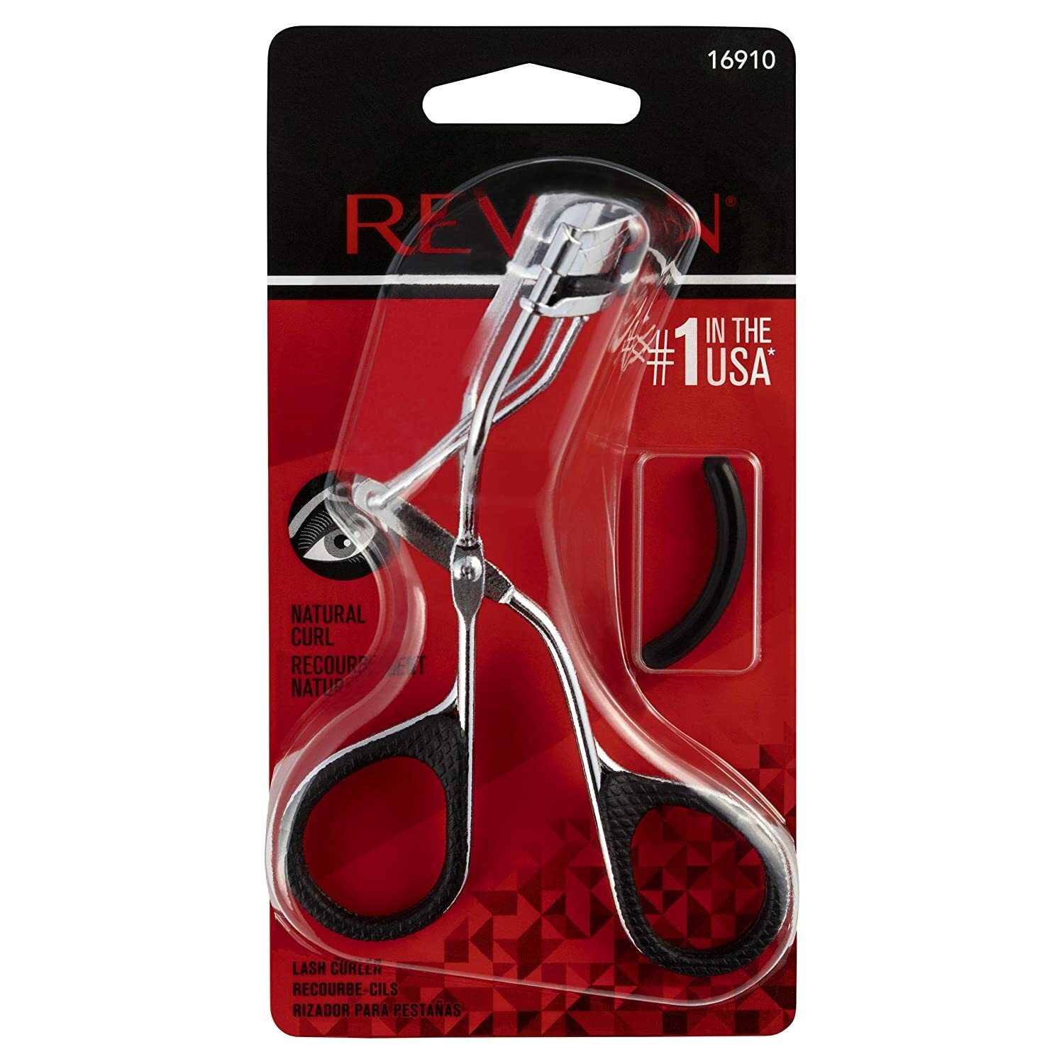 NEW Revlon Natural Curl Eyelash Curler + Replacement Head Model #16910