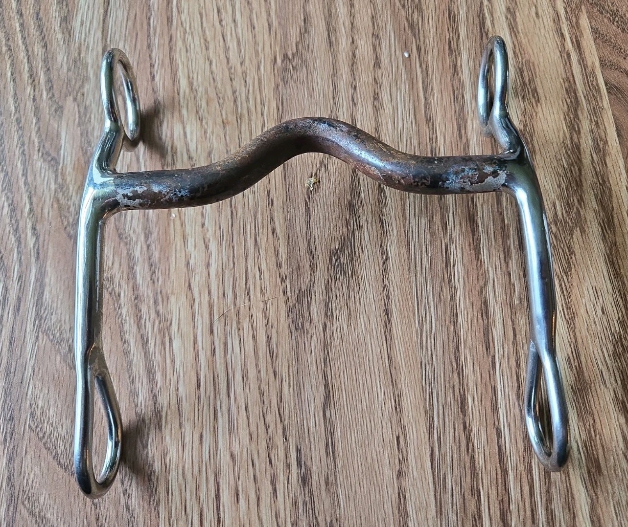 Unbranded Solid Shank Sweet Iron Medium Port 5 Silver