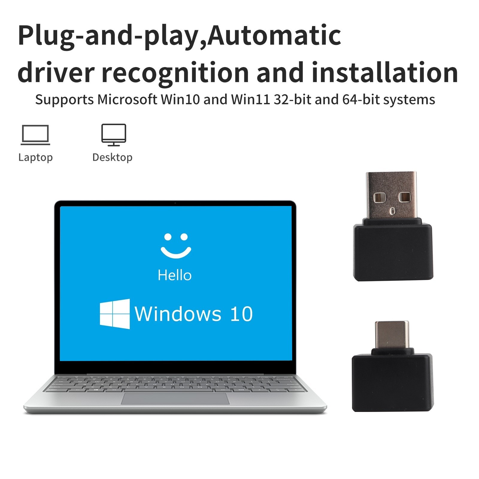 USB-C Fingerprint Reader for Windows 10 & 11 Hello Secure Biometric Scanner
