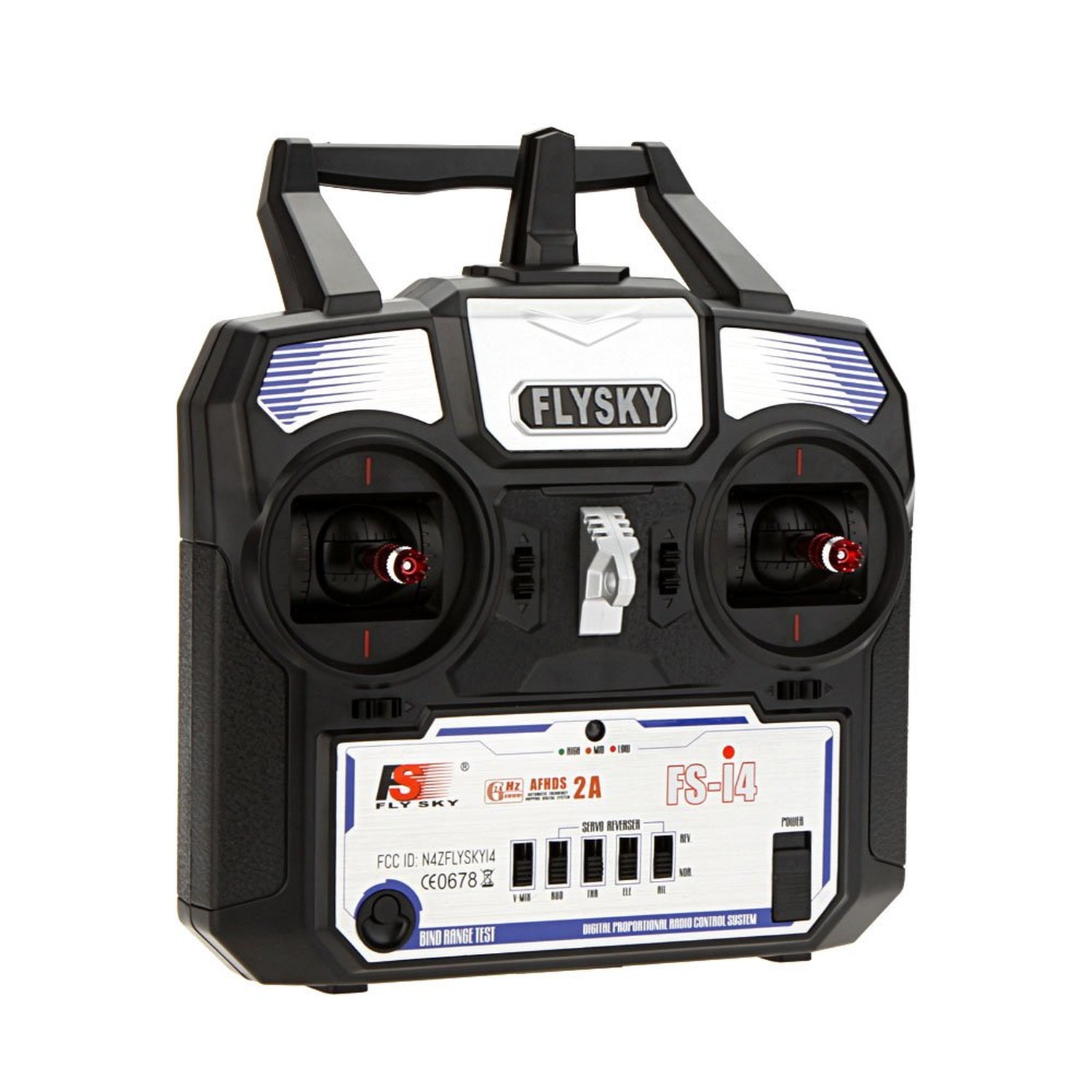 Flysky FS-i4 AFHDS 2A 2.4GHz 4CH Radio System Transmitter for RC Helicopter G...