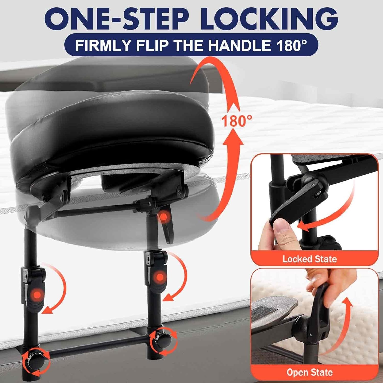 Adjustable Massage Headrest for Bed - Lightweight Face Cushion for Therapy